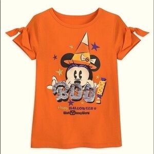WDW Disney Parks Halloween Minnie Flip Sequin Girls Shirt NWT MNSSHP Size XXS